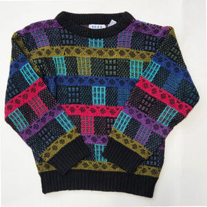 90's Vintage Tuff Gear Kids Knit Sweater Retro Gender Neutral Boys Girls Size 6